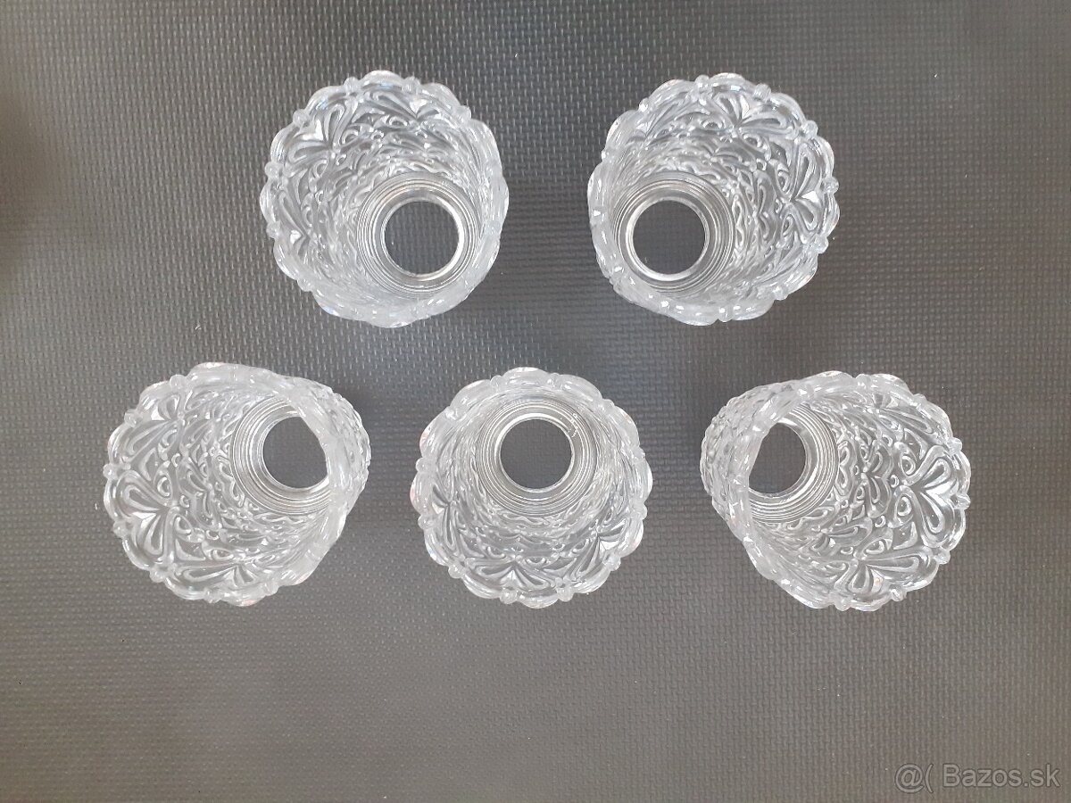 Sklenené kryty na luster 5 ks - 3