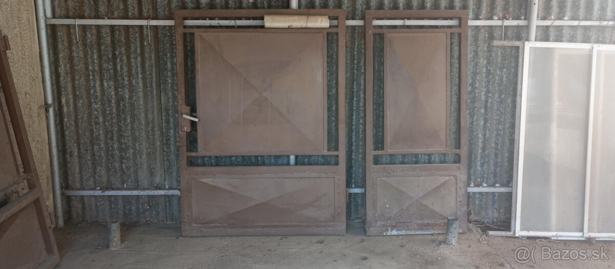 Kovová brána, bránka, plotový dielec - 3