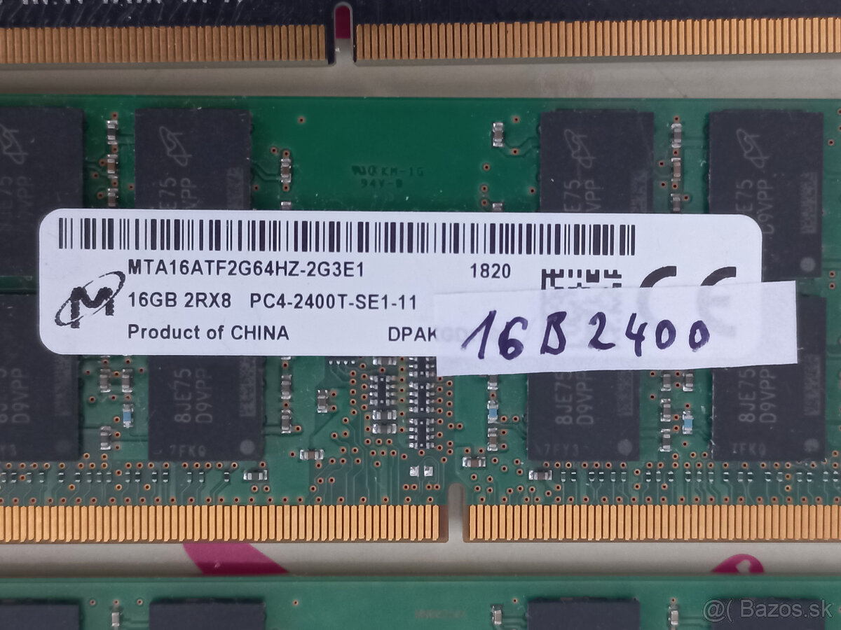RAM 16GB DDR4 SODIMM MIX PC4-2400 - do notebooku - 3