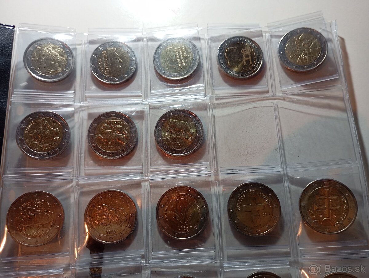 2 eurové euromince, zbierka 65 ks - 3