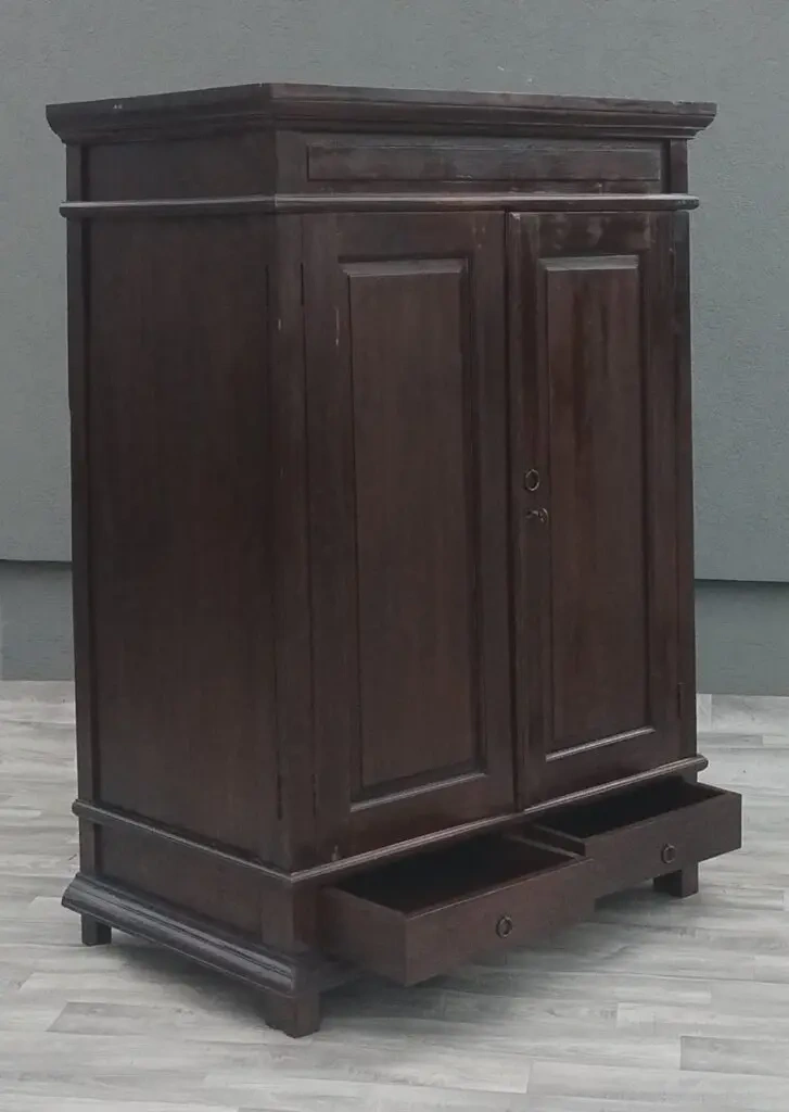 Skriňa teaková s 2 šuplíkmi. - 3