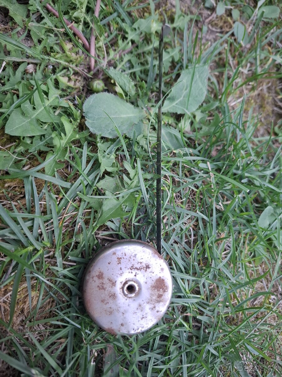 Retro oceľový zvinovací meter - funkčný - 3