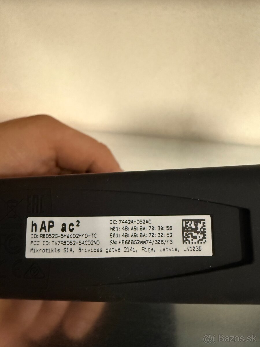 MikroTik hAP ac² – Dual-band WiFi router / AP (4 ks) - 3