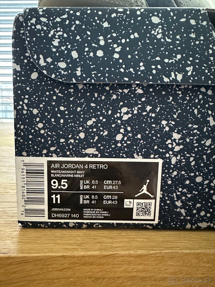 Nike AIR JORDAN 4 MIDNIGHT NAVY - 3