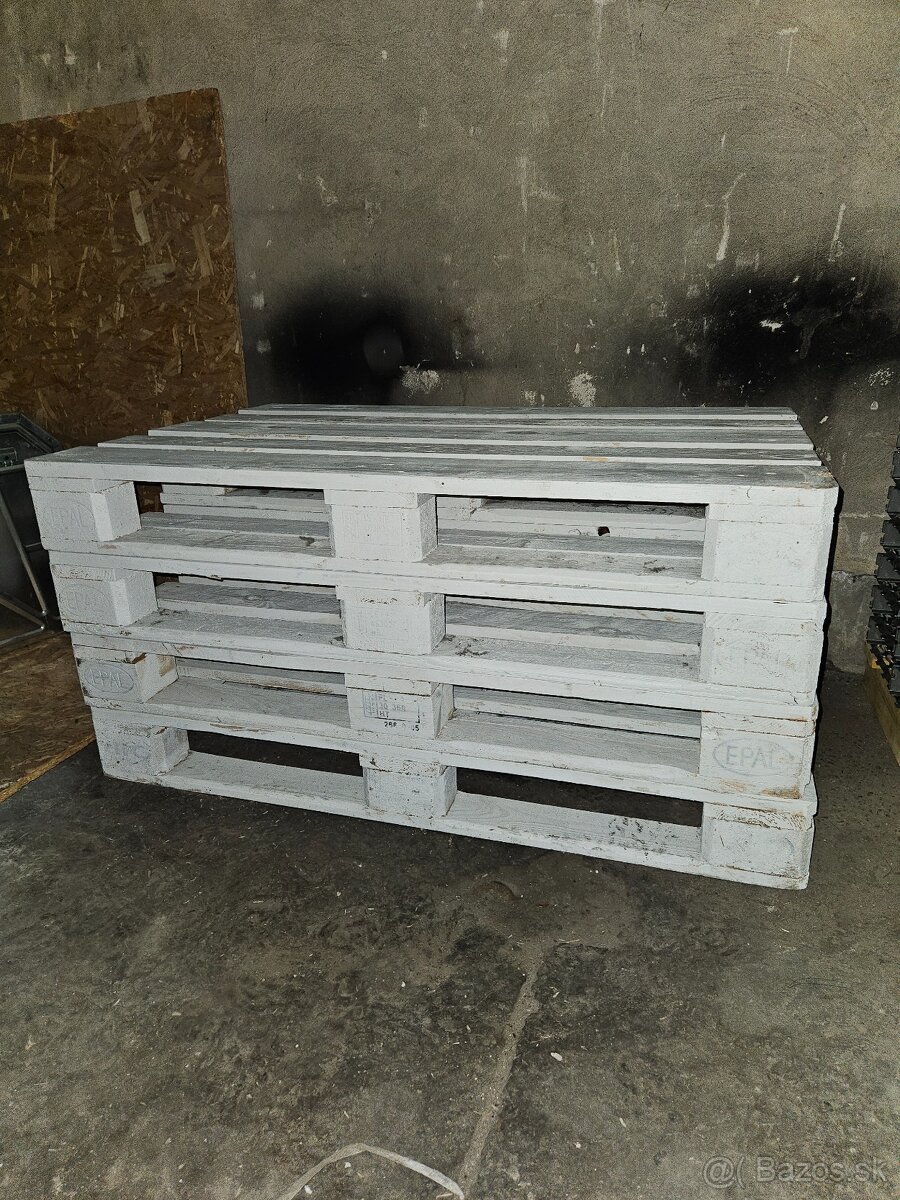 Palety biele - 3