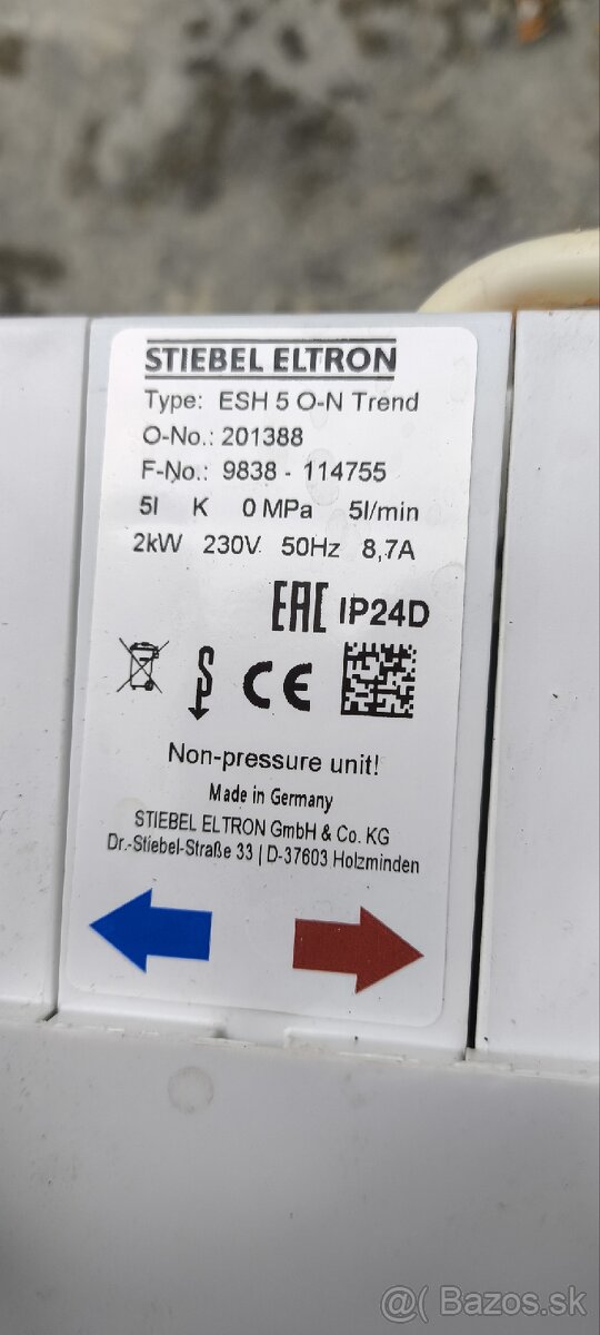 Elektrický ohrievač vody - 3