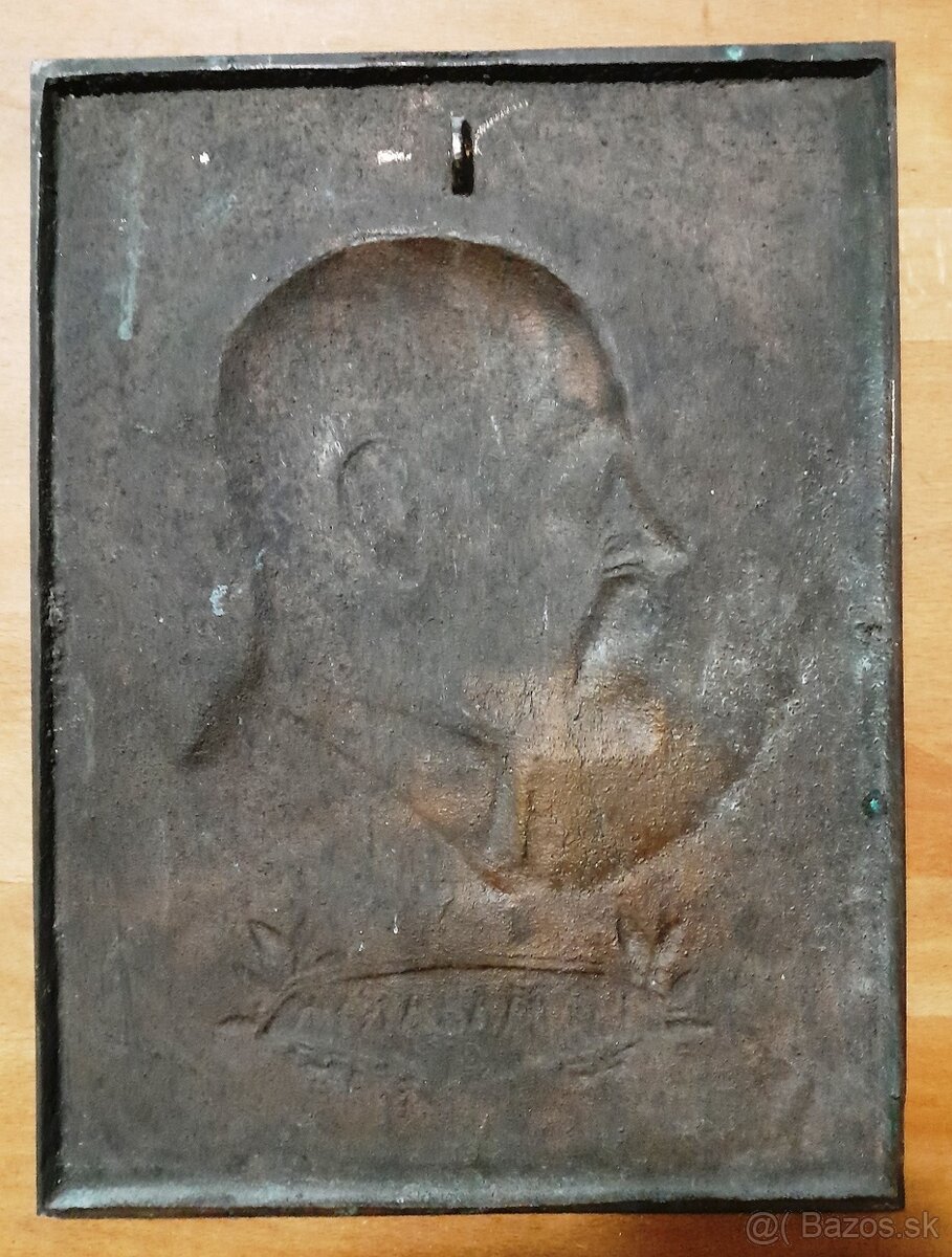 Veľká bronzová plaketa T.G.Masaryk - 3