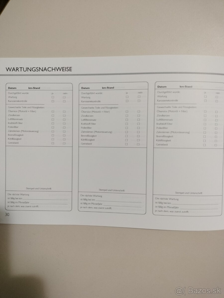 Alfa Romeo servisná knižka - 3