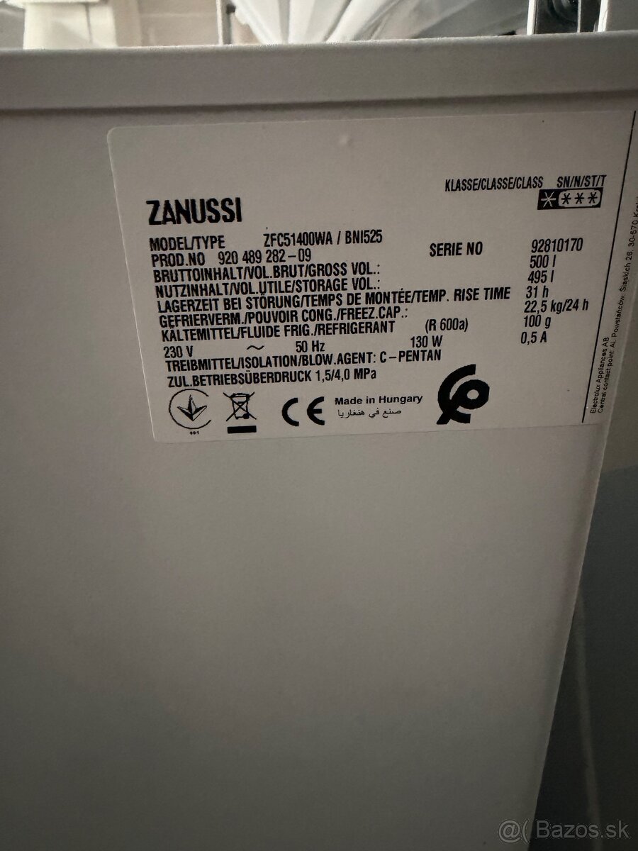 Mraznička 500l Zanussi - 3