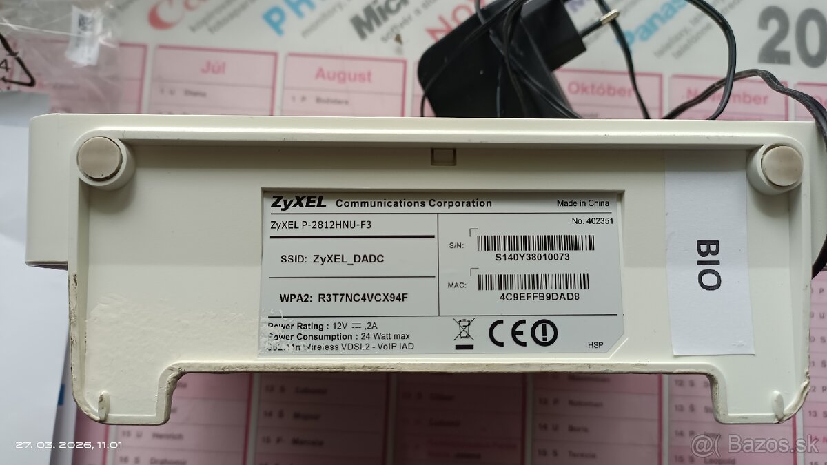 Zyxel P-2812HNU-F3 - 3