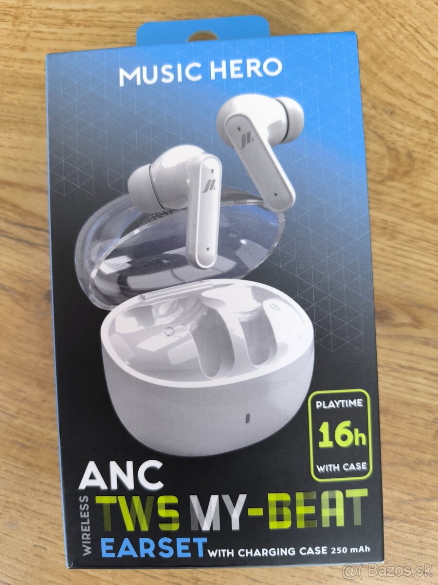 Music Hero - Bezdrôtové slúchadlá TWS MY-BEAT, biela - 3