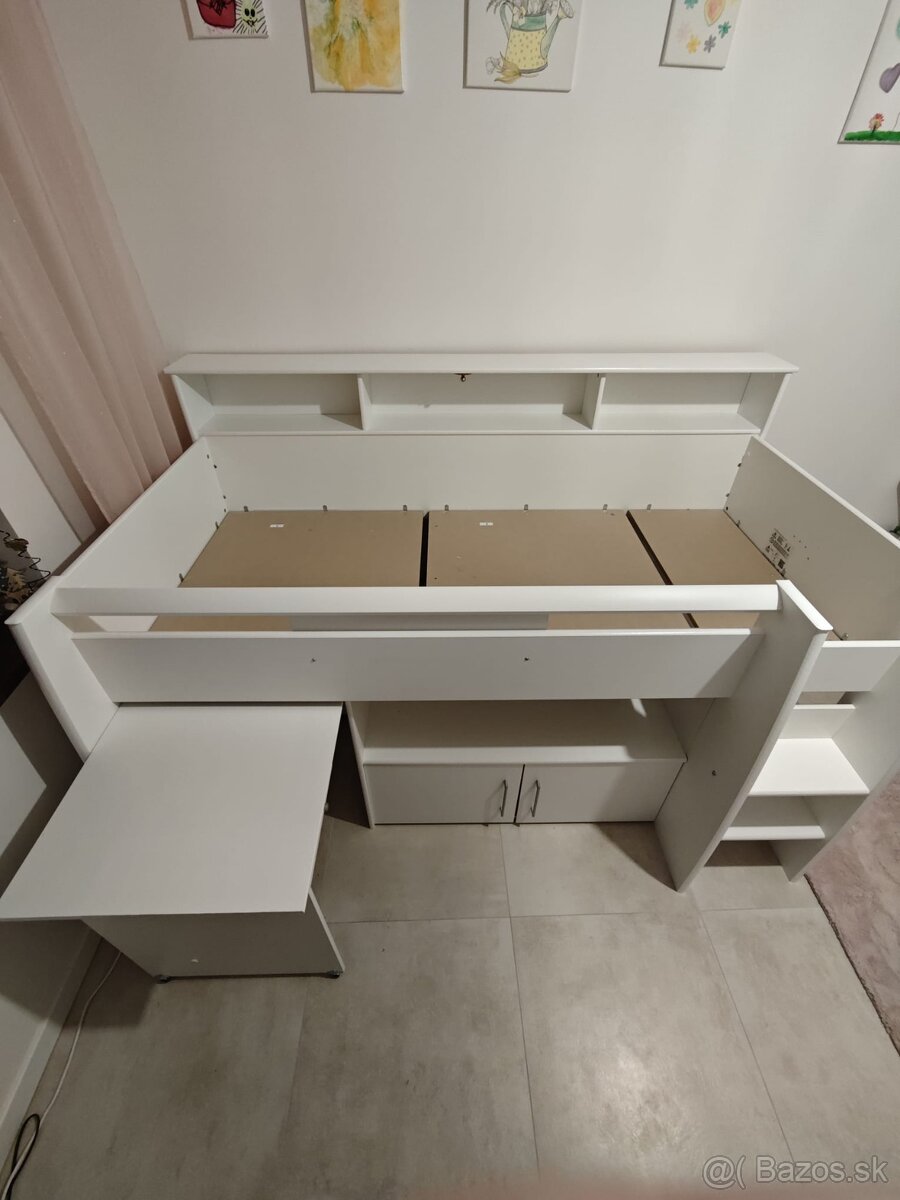 detská multifunkčná posteľ s písacím stolíkom - 3