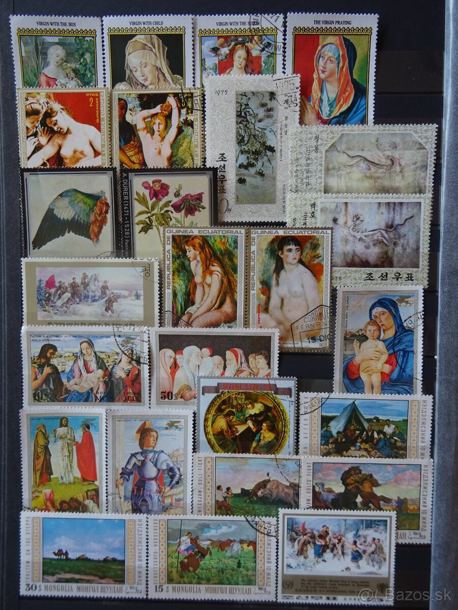 Pekná zbierka známok UMENIE 2 - 3