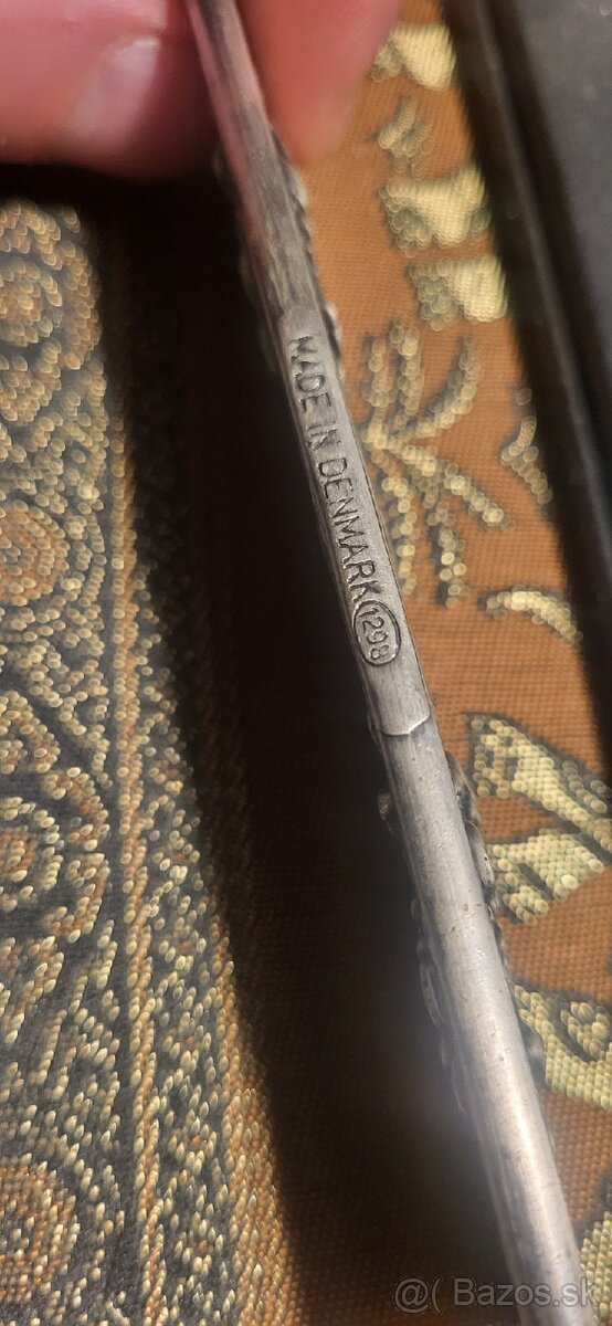 Vintage strieborný hrebeň - 3