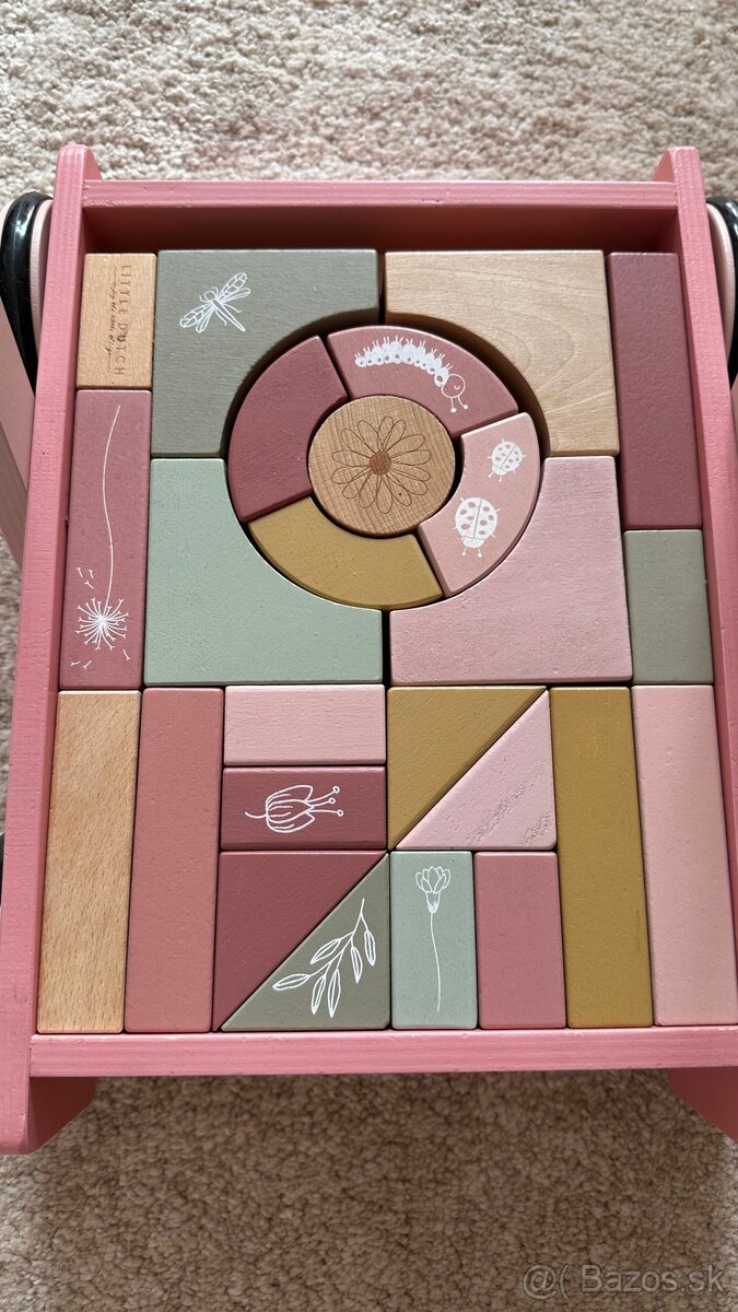 vozík s kockami Little dutch - 3