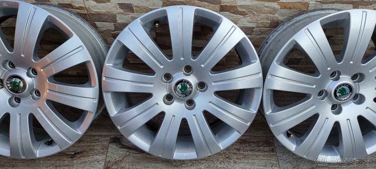 Predám Orginal SKODA FLASH elektrony 5X112 R17 - 3