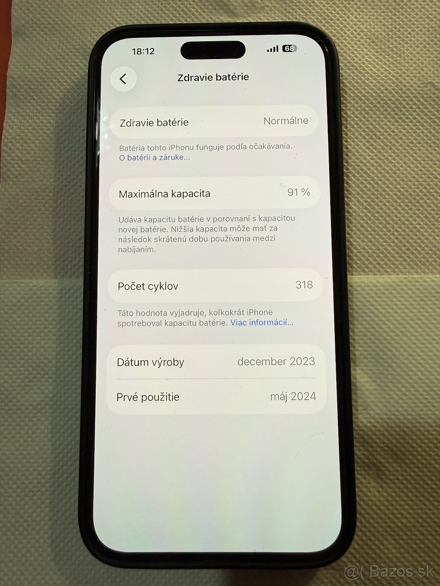 iPhone 15 Pro Max 256 GB – Black Titanium, TOP stav - 3