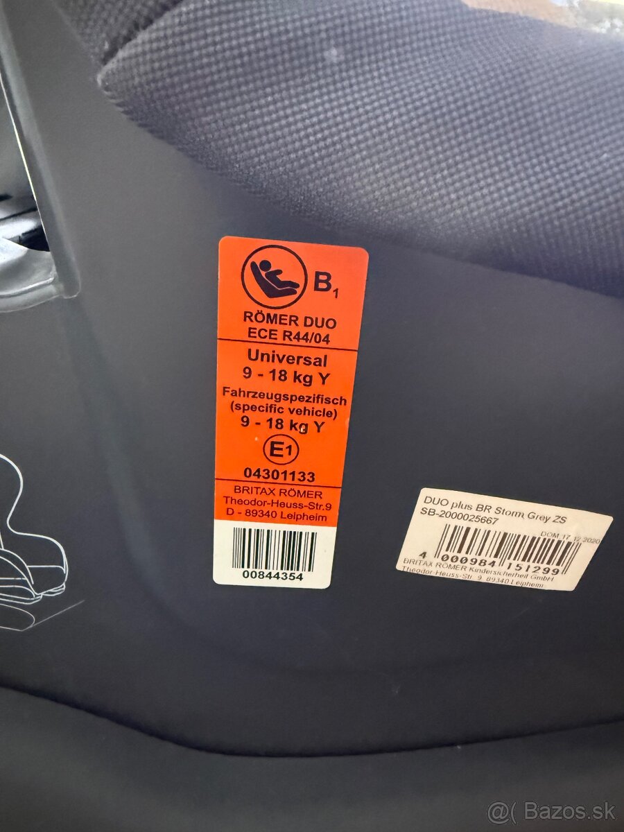 Autosedačka Britax Römer Duo plus Br - 3