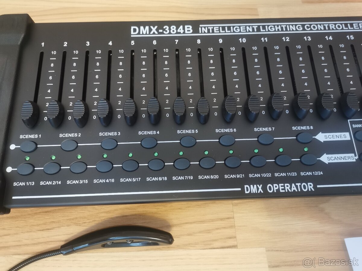Dmx pult 384 s led osvetlením a MIDI ovládaním - 3