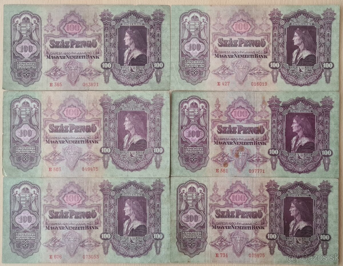 Staré Maďarské bankovky - 3