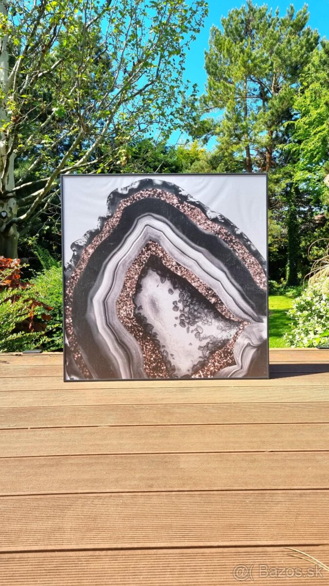 ABSTRAKTNÝ OBRAZ V RÁME 70 x 70 cm - 3