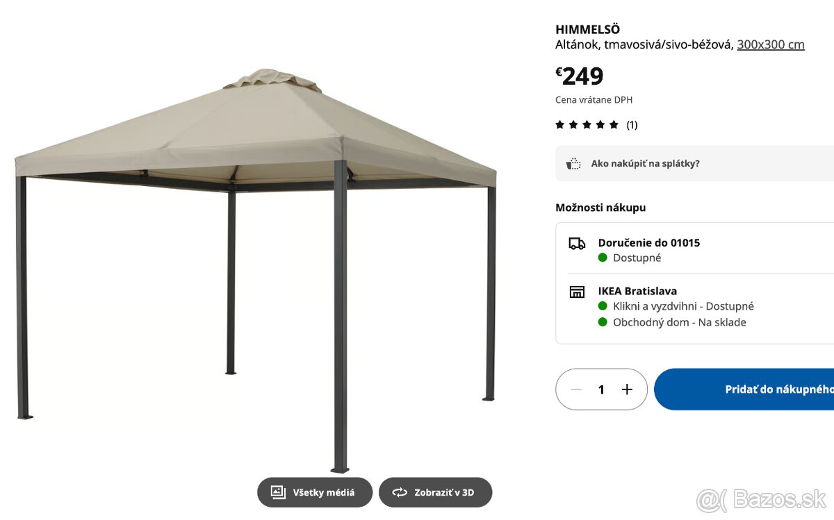 Záhradný altánok IKEA HIMMELSO - 3