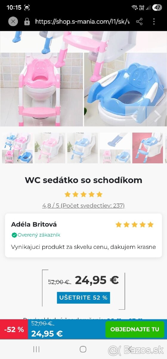 WC sedátko so schodíkom pre deti - dievčatá - 3