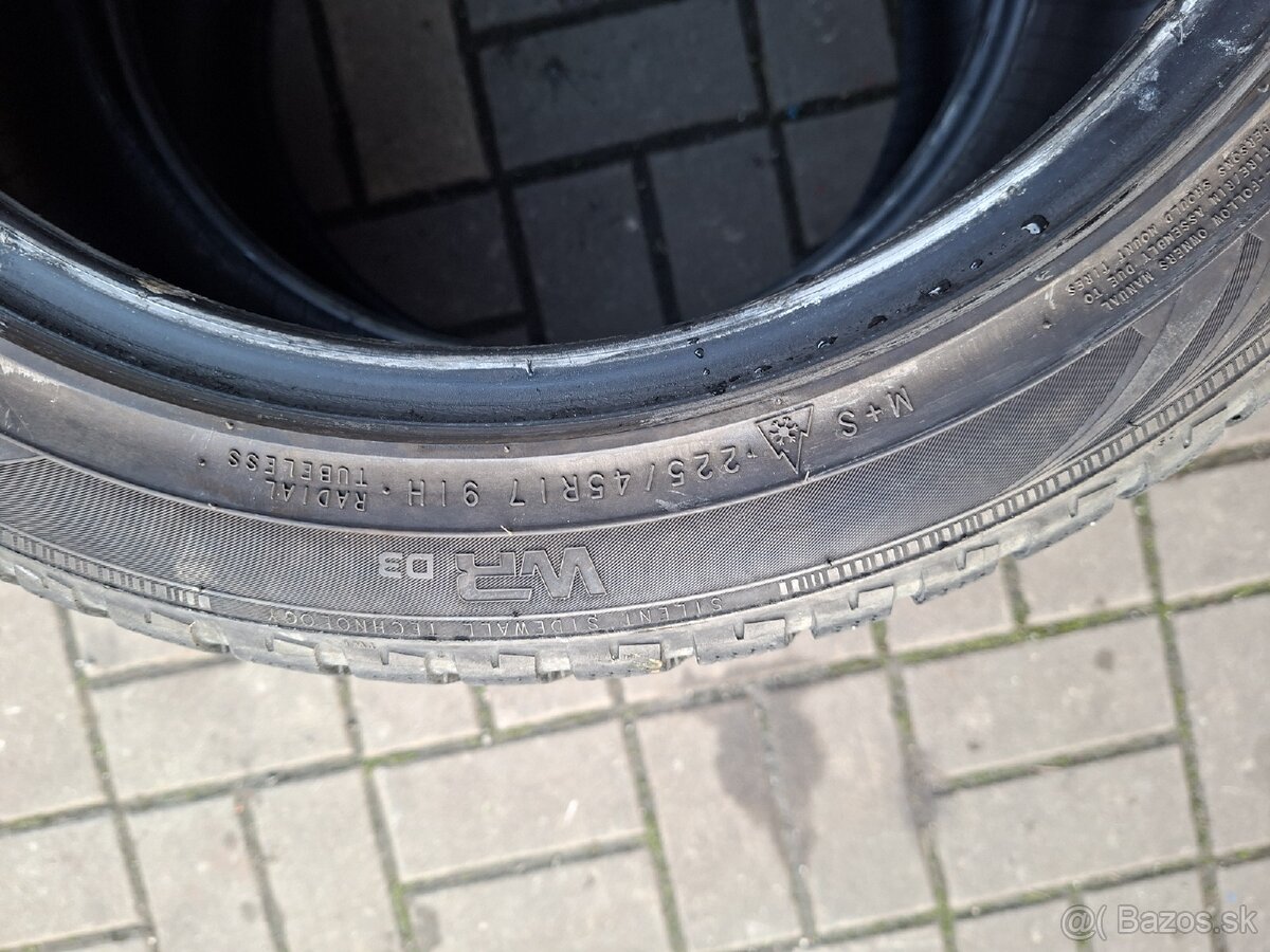 Predám4 zimné pneumatiky 224/45 R17 91H - 3