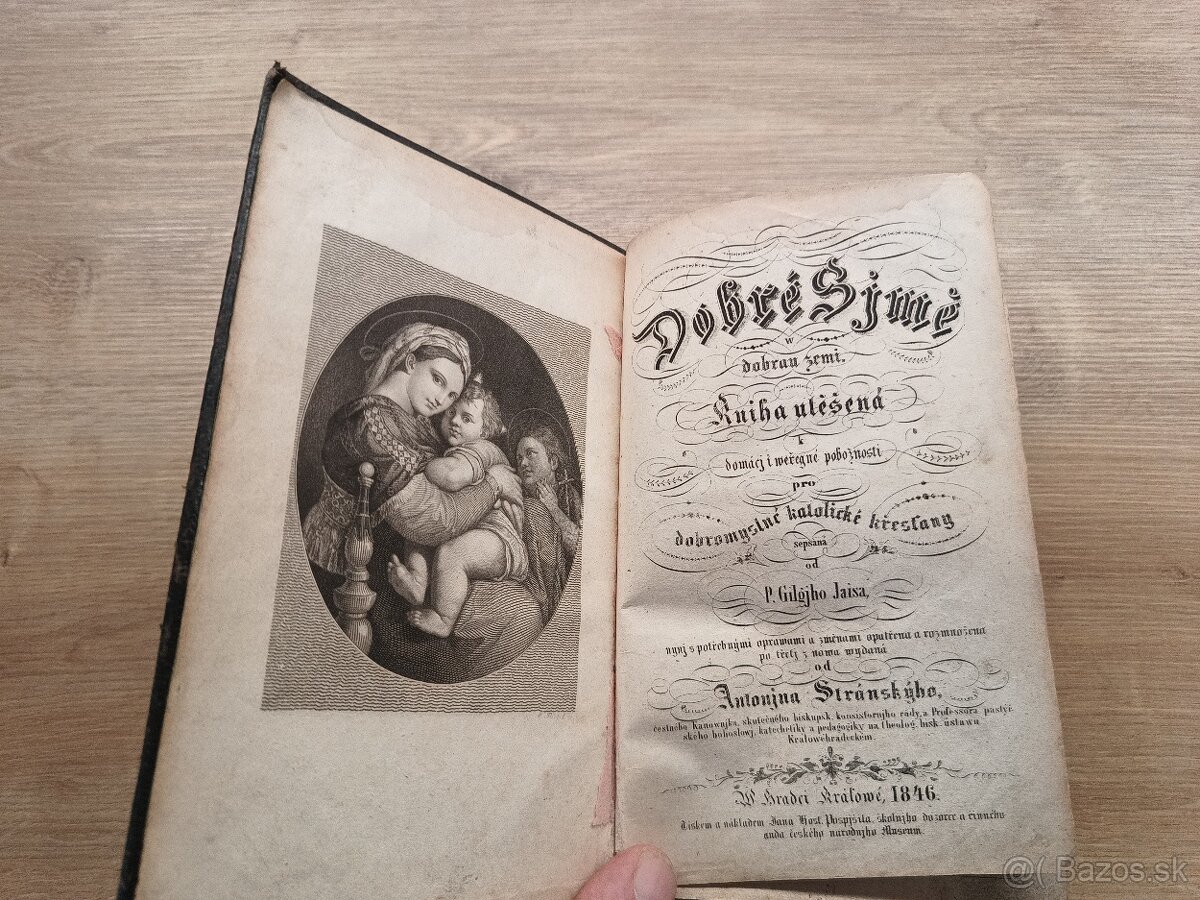 Starožitná modlitebná knižka 1846 - 3