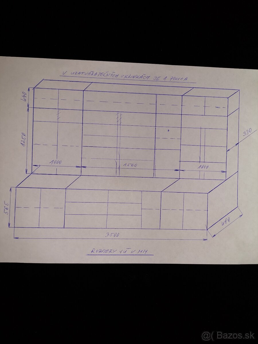 Retro obývacia stena - 3