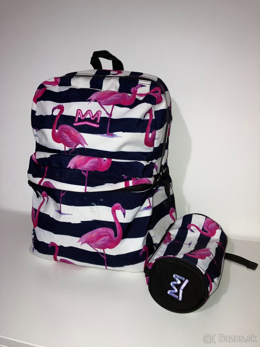 Školská taška - batoh - plameniak - 3