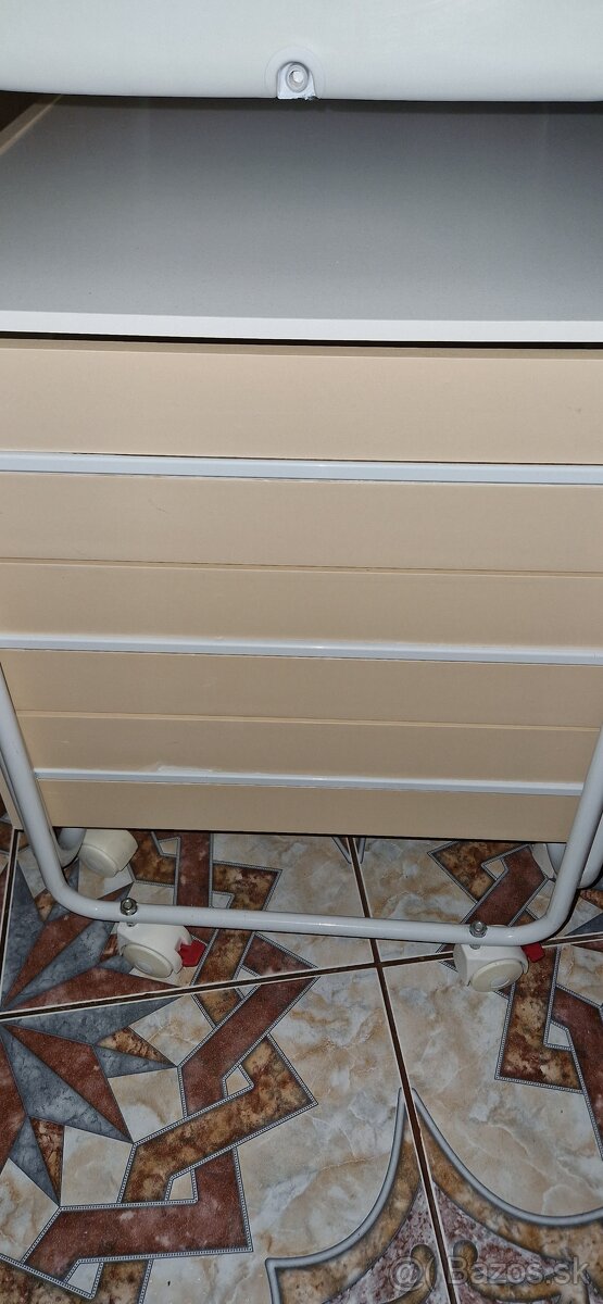 Retro prebaľovacia komoda,stolík s vaničkou - 3