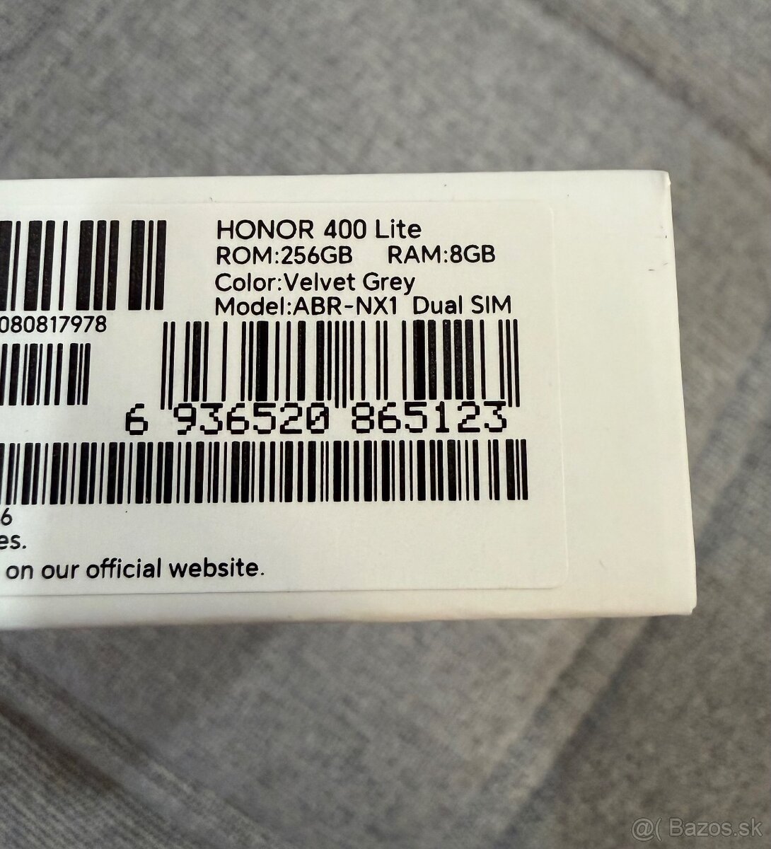 Honor 400 Lite - 256GB / 8GB Velvet Grey Dual SIM - 3