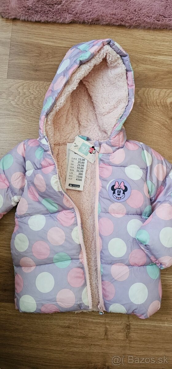 Zimušná bunda Minnie 86 / 92 - Nová - 3