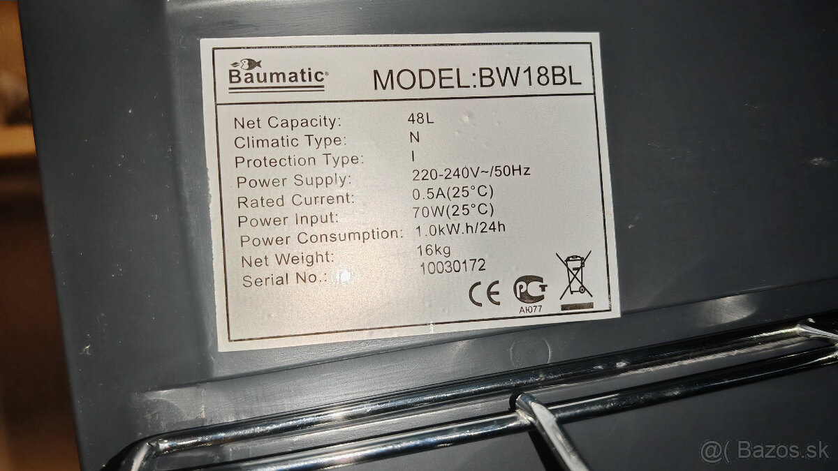 Chladnička na víno Baumatic 15fl - 3