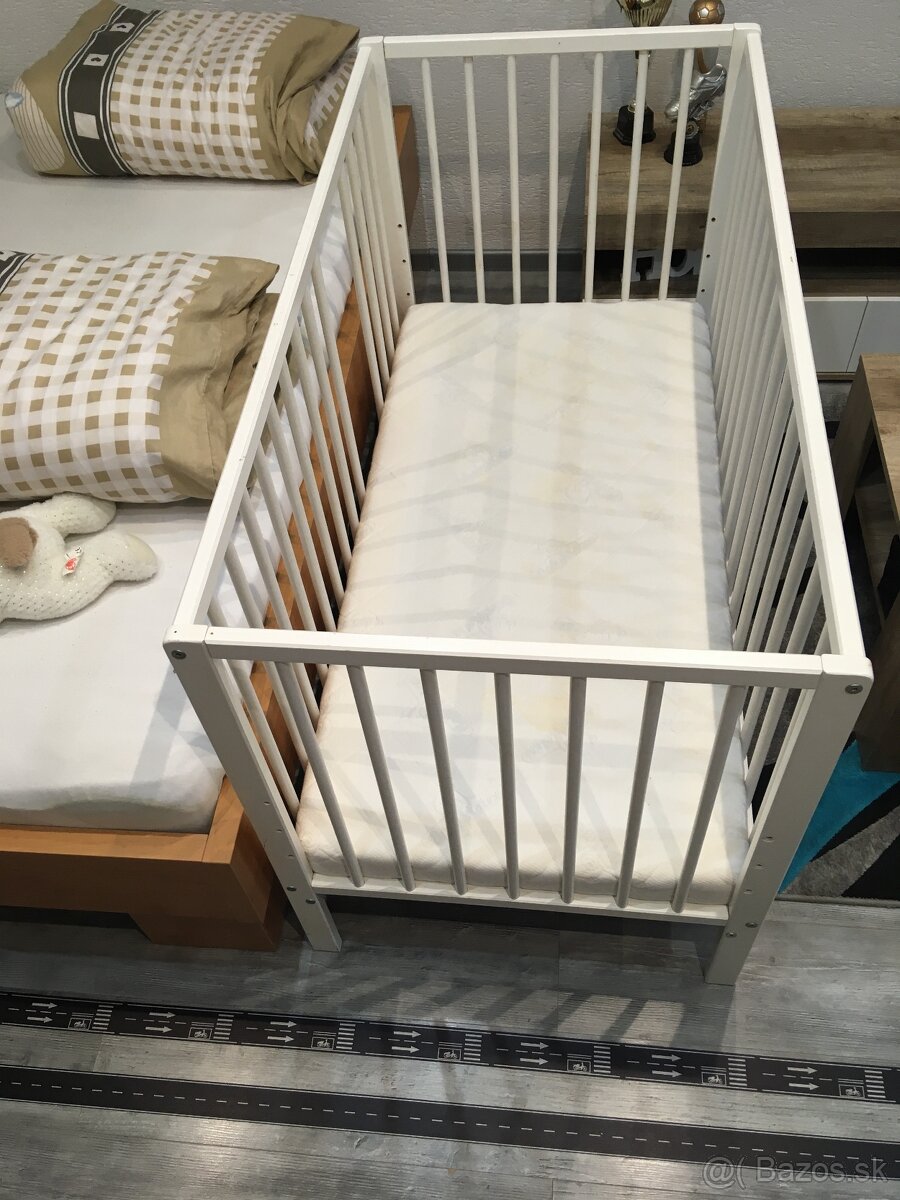 Detská postielka 120x60 + matrac - 3