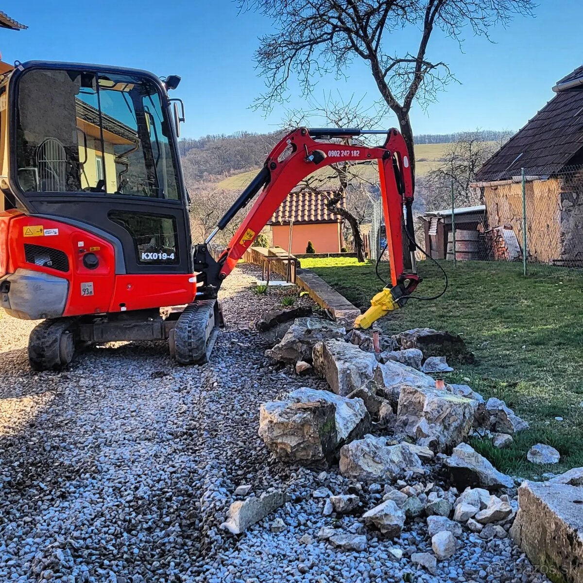 Minibager, Traktorbager, Výkopové práce, kontainer, hnoj
- 3