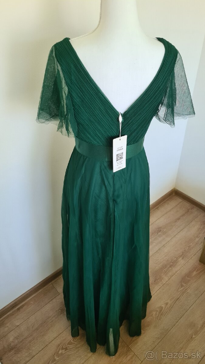 Tmavozelene šaty S - 3
