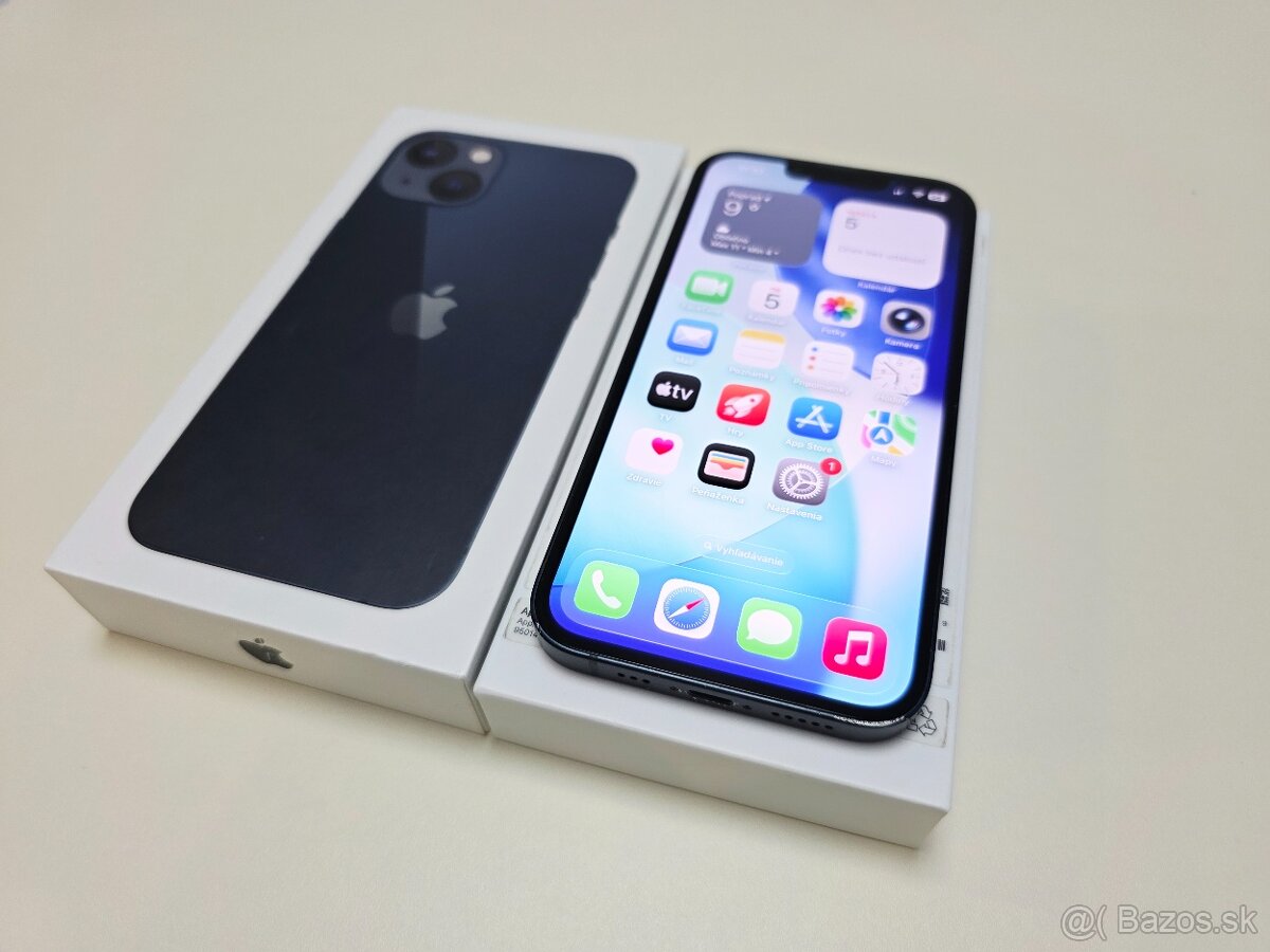 APPLE IPHONE 13 128GB MIDNIGHT BATERKA 100% - 3