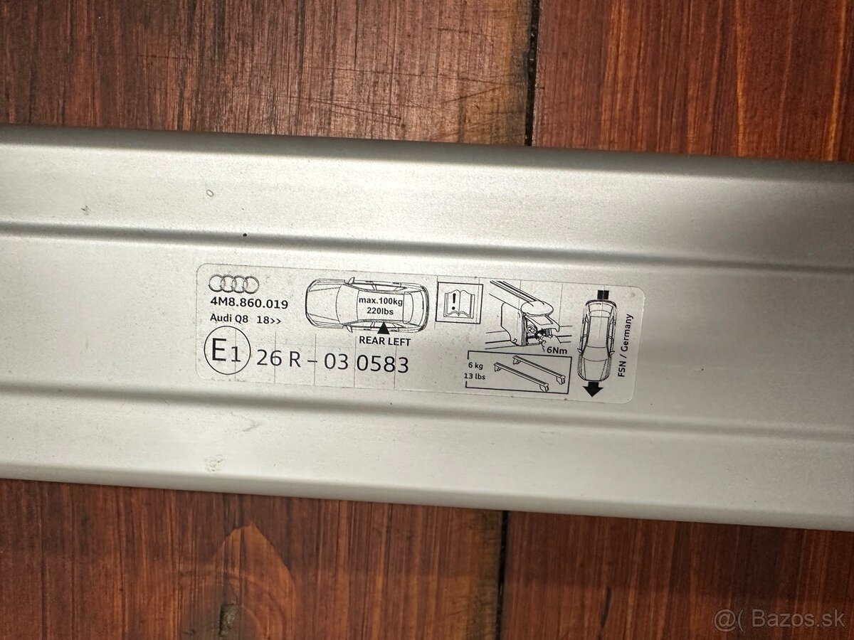 Strešný nosič Audi Q8 - 3