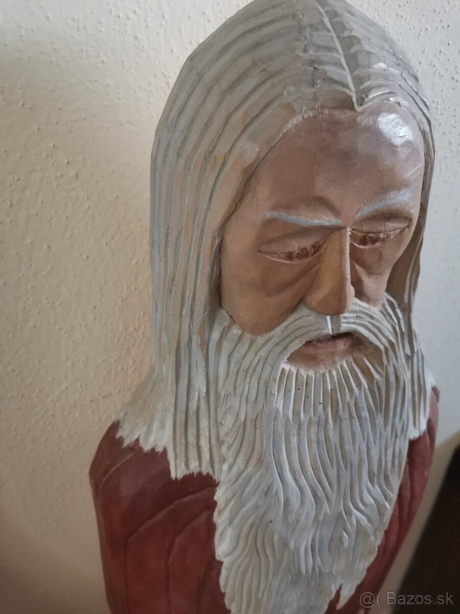 Drevorezba -2 postavy - V 85 cm - 3