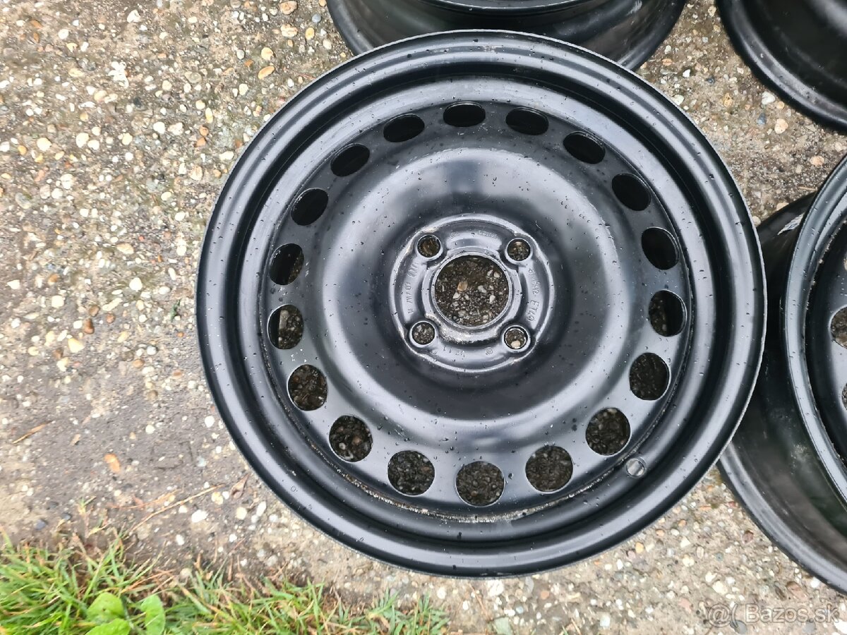 Plechove disky 4x100mm r15 opel - 3