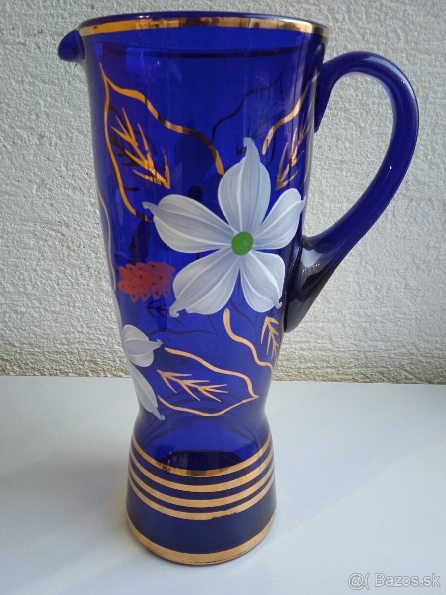 Sklenená modrá súprava - 3