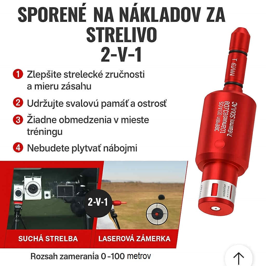 Laserový nastrelovač 2v1 aj na trening aj na nastrelenie - 3