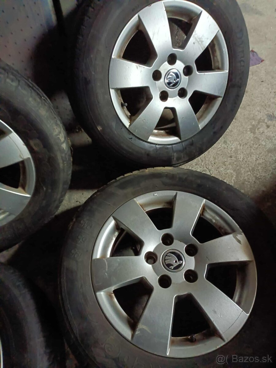 4ks alu disky orig. Škoda 5x112 r15 - 3