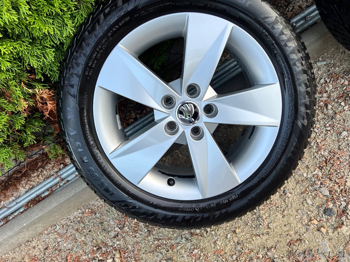 5x100 r15 6J ET43 + letne pneu 195/55r15 - 3