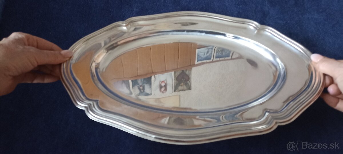 Investičné striebro-stolový podnos–Nemecko, 549g - 3