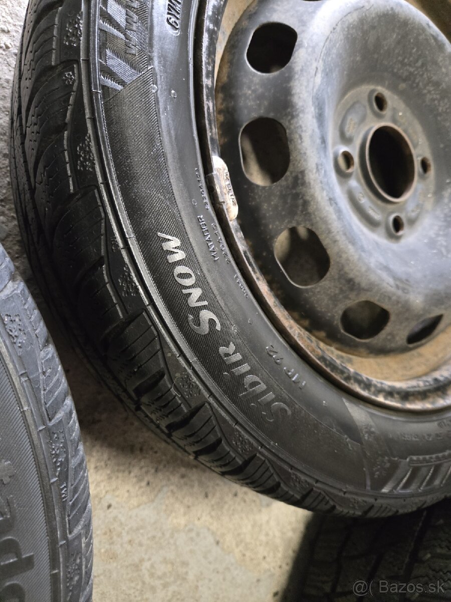 Plechové disky 4x108 + zimné pneu 195/50r15 - 3