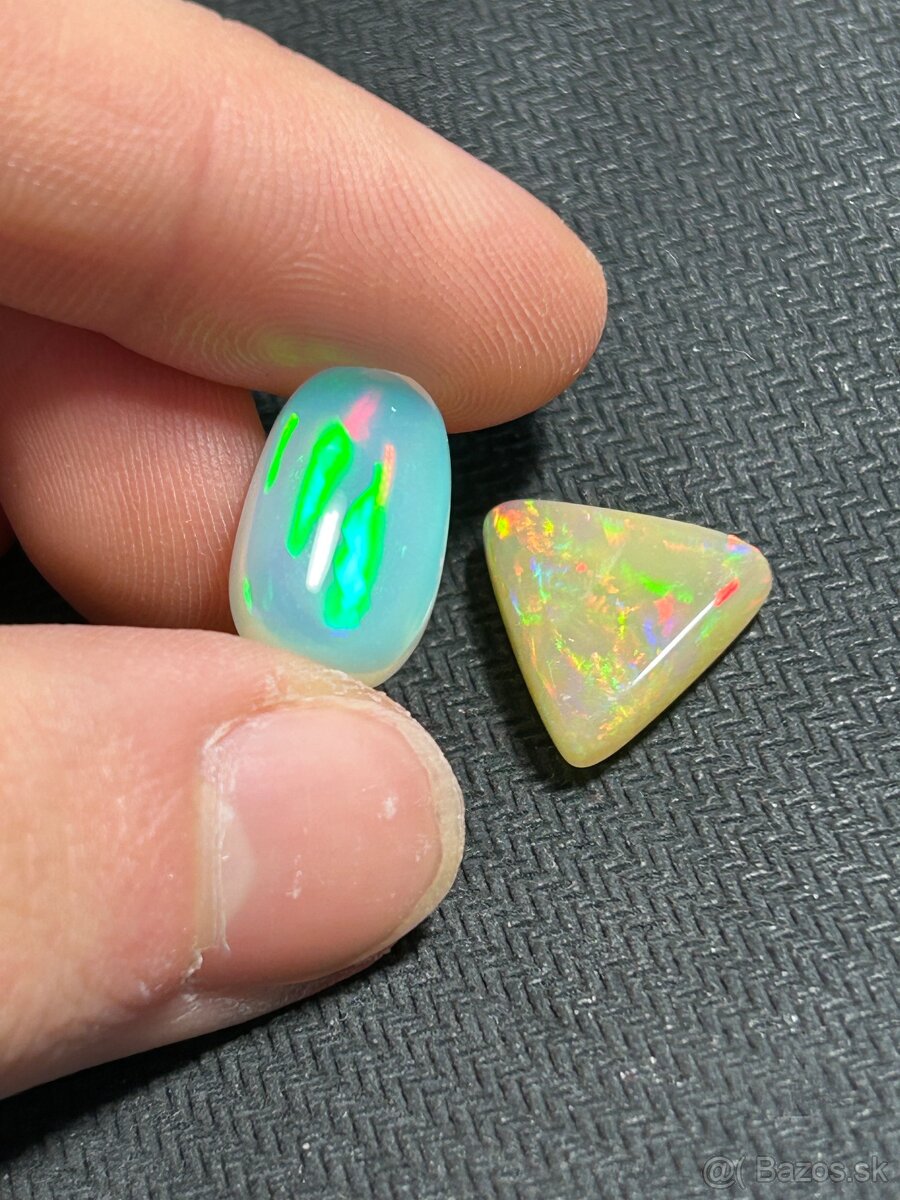 Výbrus kabošon Drahý opál Etiópia Mineral drahokam - 3