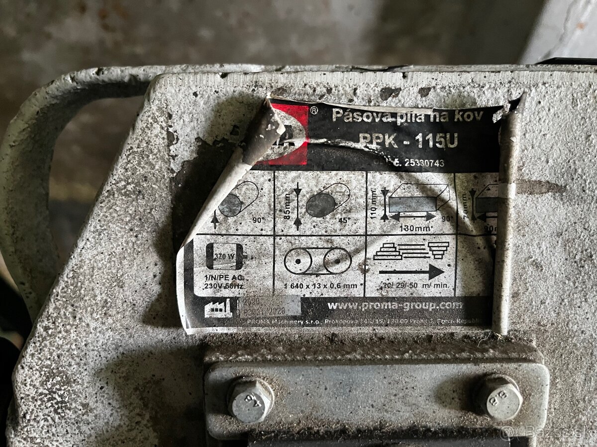 Pásová píla Proma PPK 115U - 3